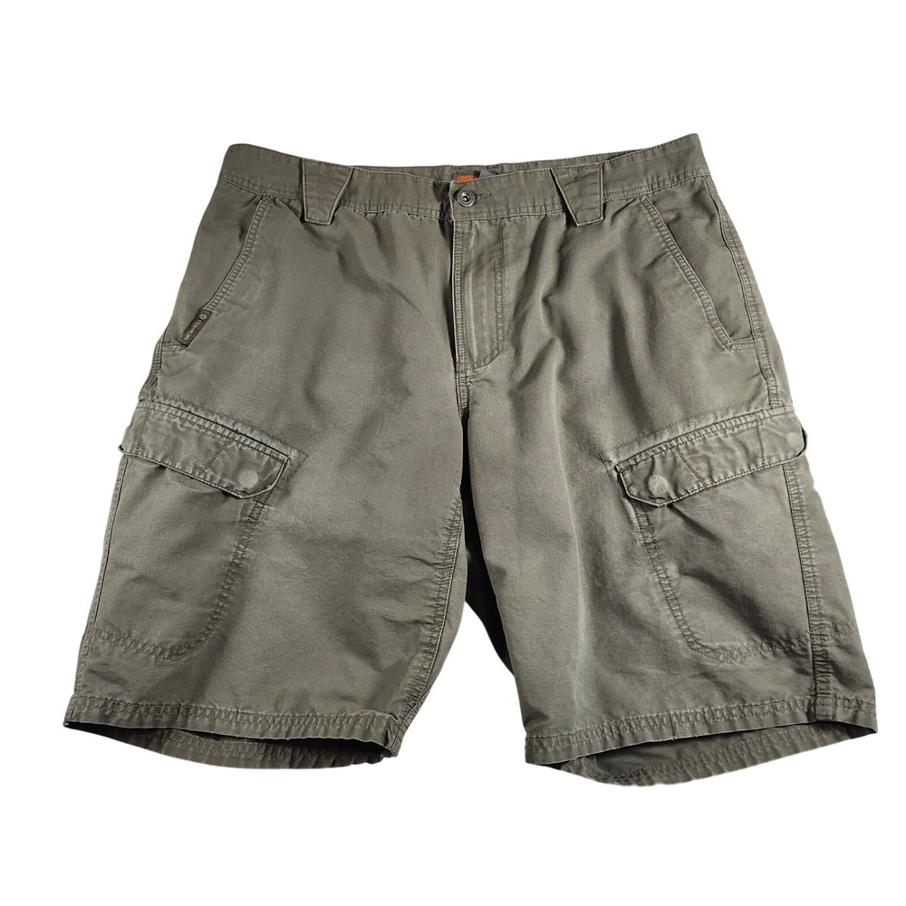 Merrell Cargo Shorts Mens 36 Olive Green Excellent Hiking Outdoor‎ Utility